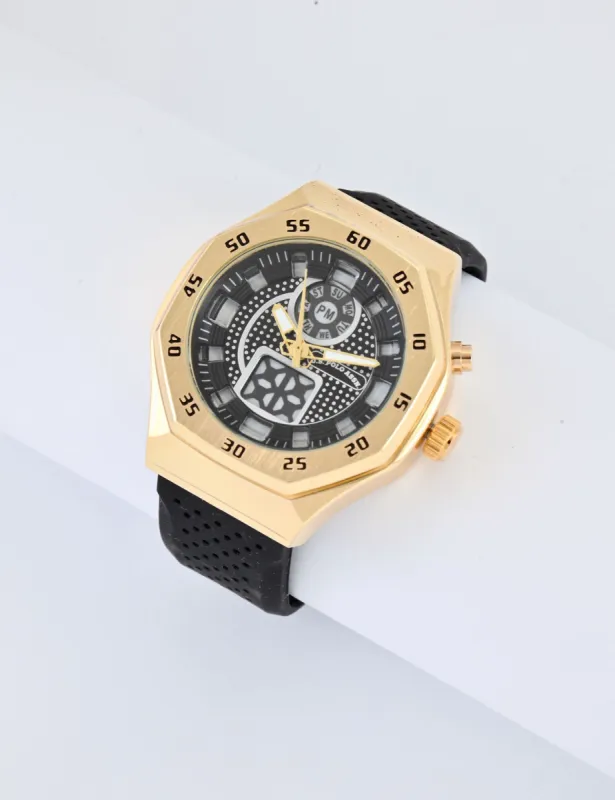 MENS BLACK STRAP SPORT WATCH sold by U.S. Polo Assn.