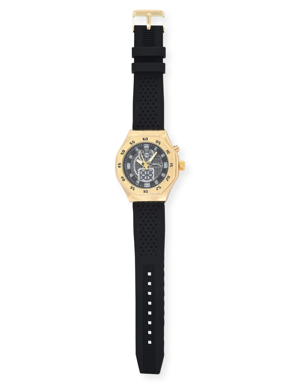 MENS BLACK STRAP SPORT WATCH sold by U.S. Polo Assn. product image thumbnail 3