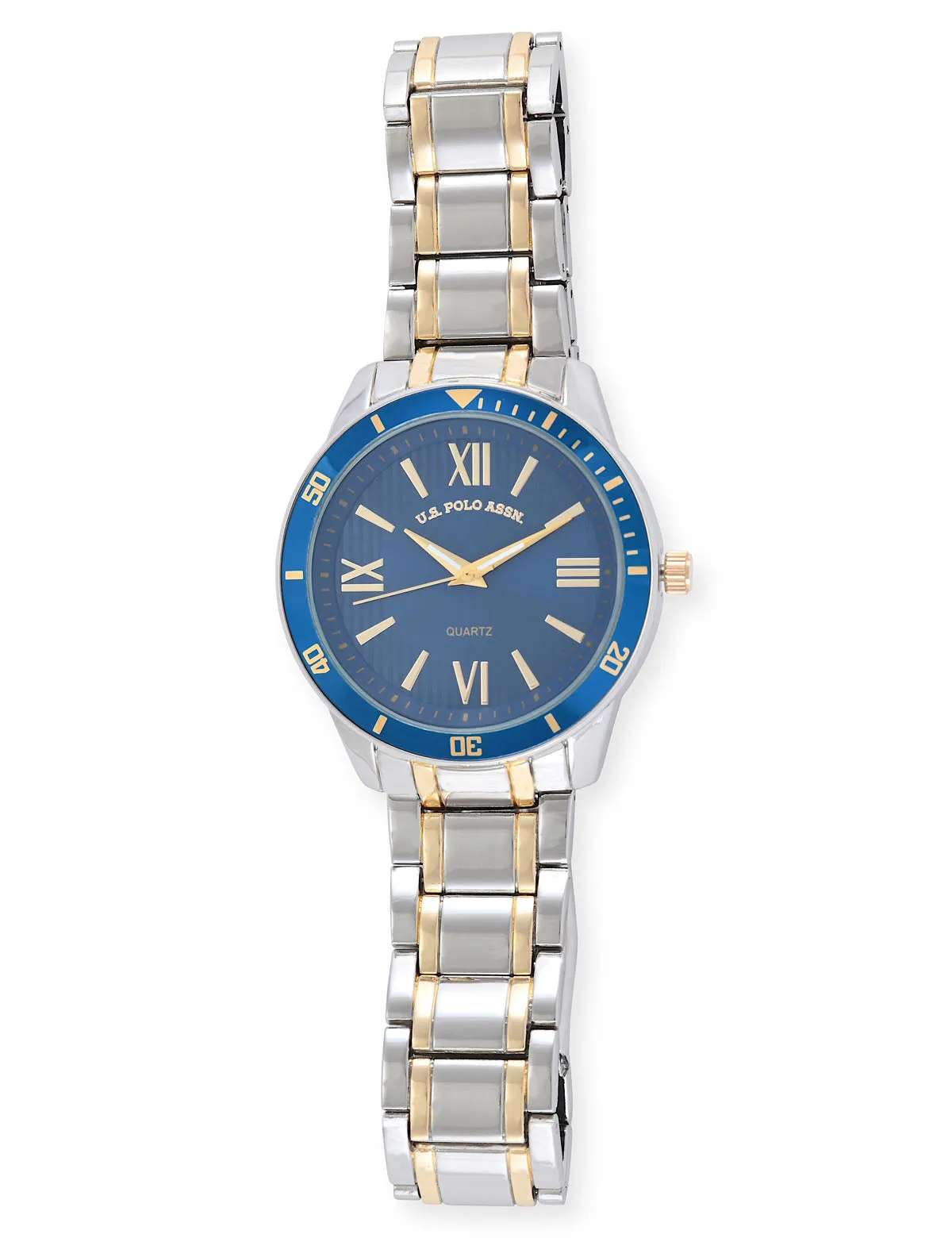 MENS SILVER LINK BRACELET WATCH sold by U.S. Polo Assn. product image thumbnail 5