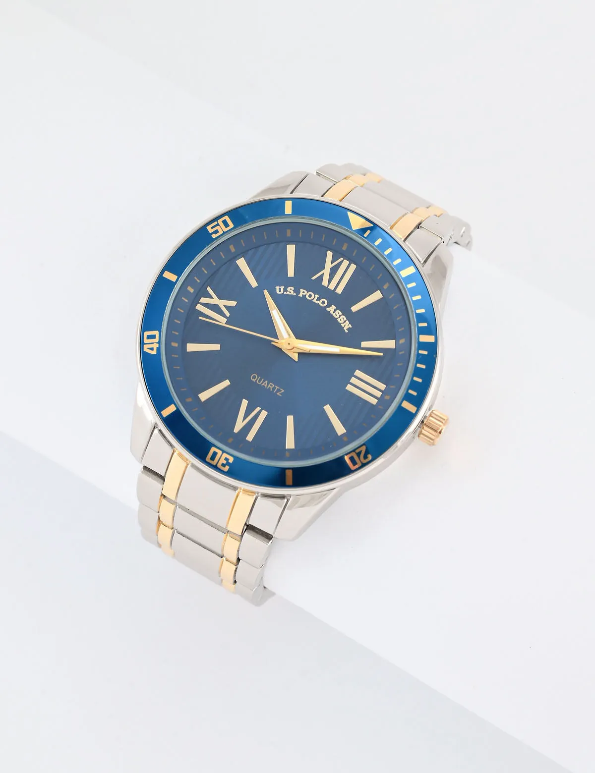 MENS SILVER LINK BRACELET WATCH sold by U.S. Polo Assn.