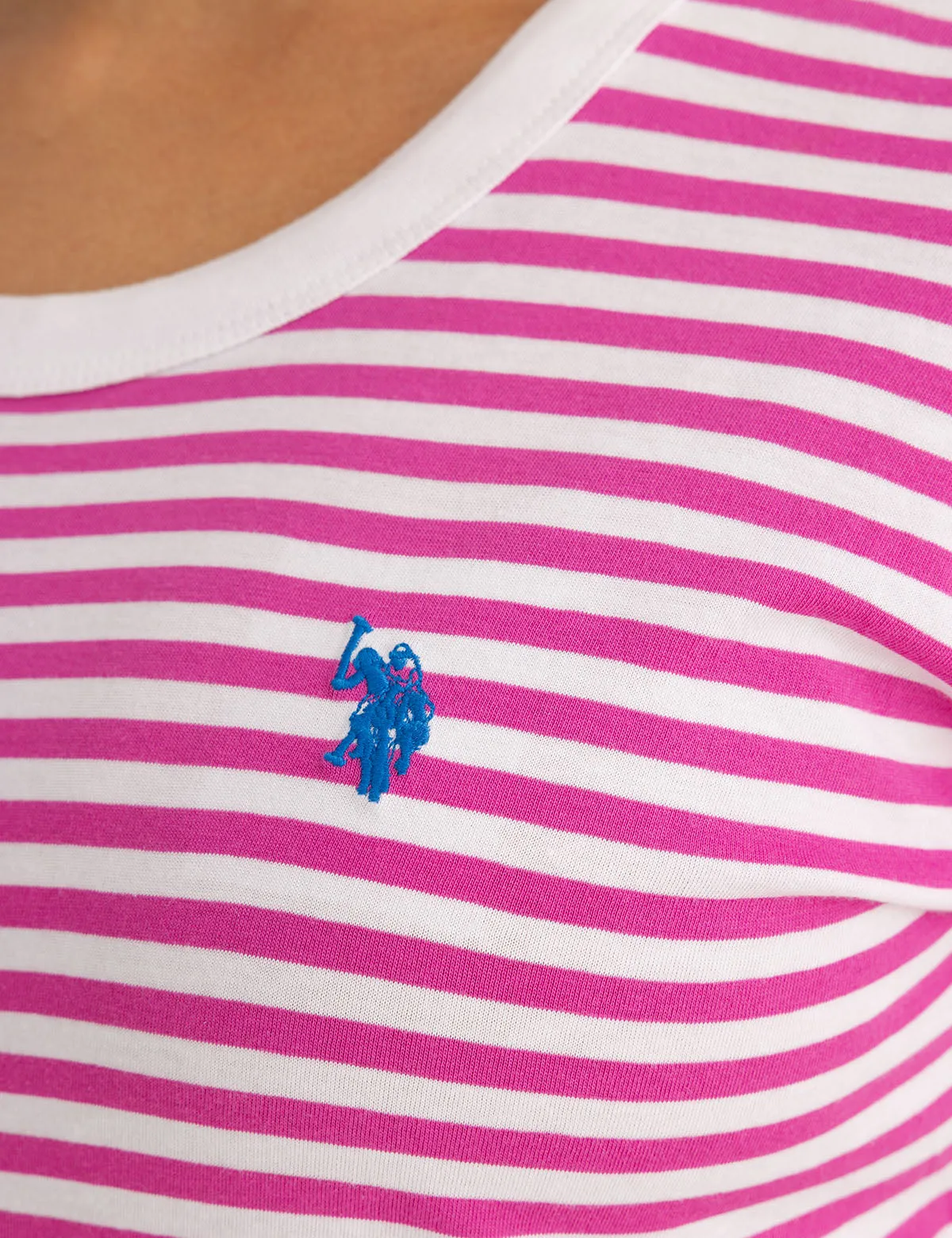 CONTRAST RINGER STRIPE CREW T-SHIRT sold by U.S. Polo Assn. product image thumbnail 4