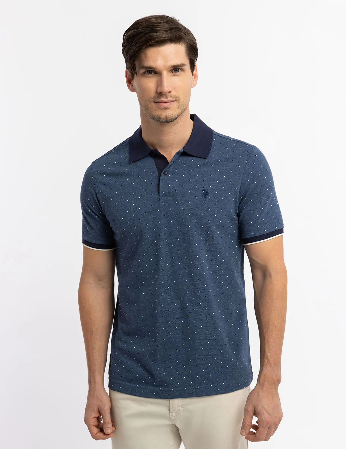 DOUBLE SQUARE DOT PIQUE POLO SHIRT sold by U.S. Polo Assn. product image thumbnail 5