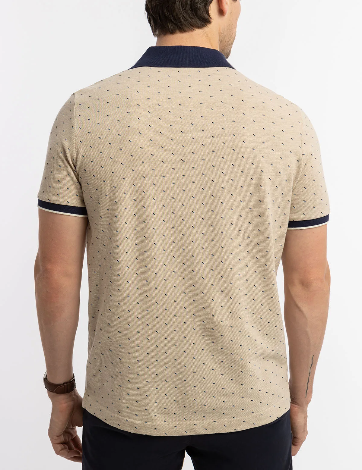 DOUBLE SQUARE DOT PIQUE POLO SHIRT sold by U.S. Polo Assn. product image thumbnail 4