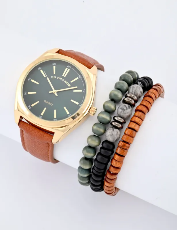 MENS BRON WATCH STACKABLE SET sold by U.S. Polo Assn.