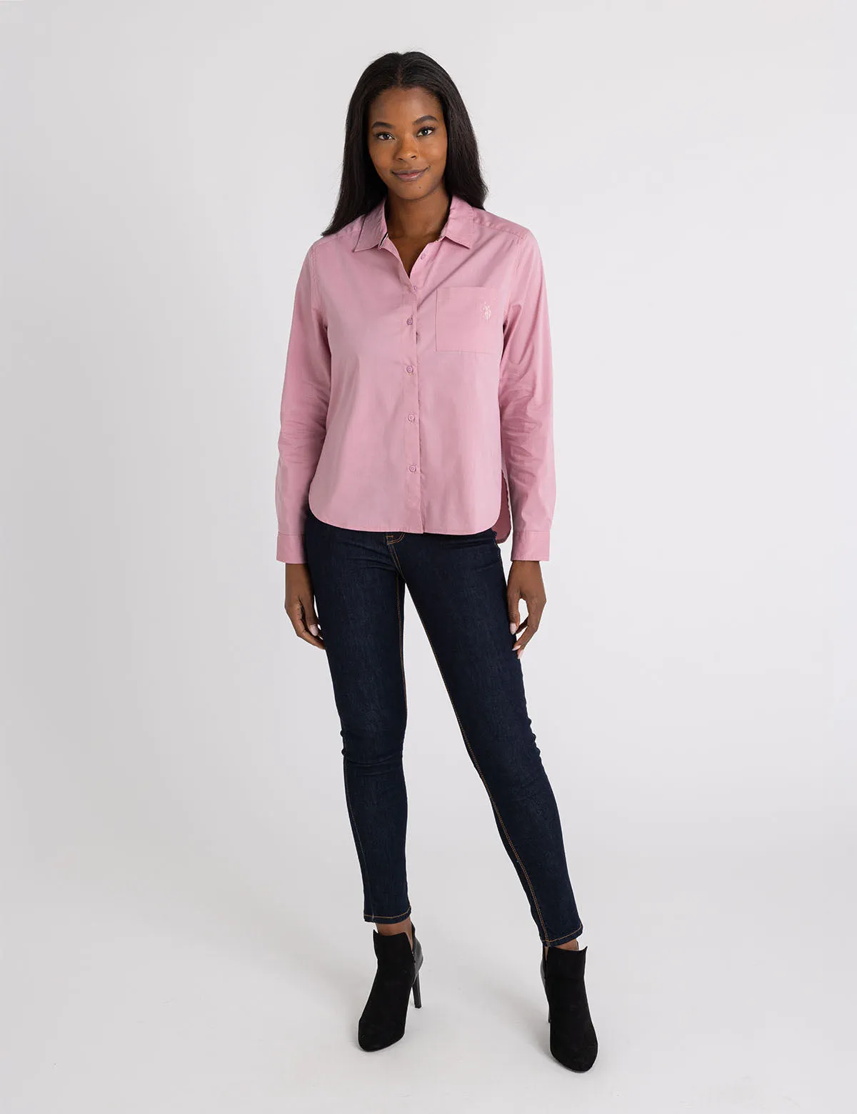LONG SLEEVE RELAXED POPLIN SHIRT sold by U.S. Polo Assn. product image thumbnail 2