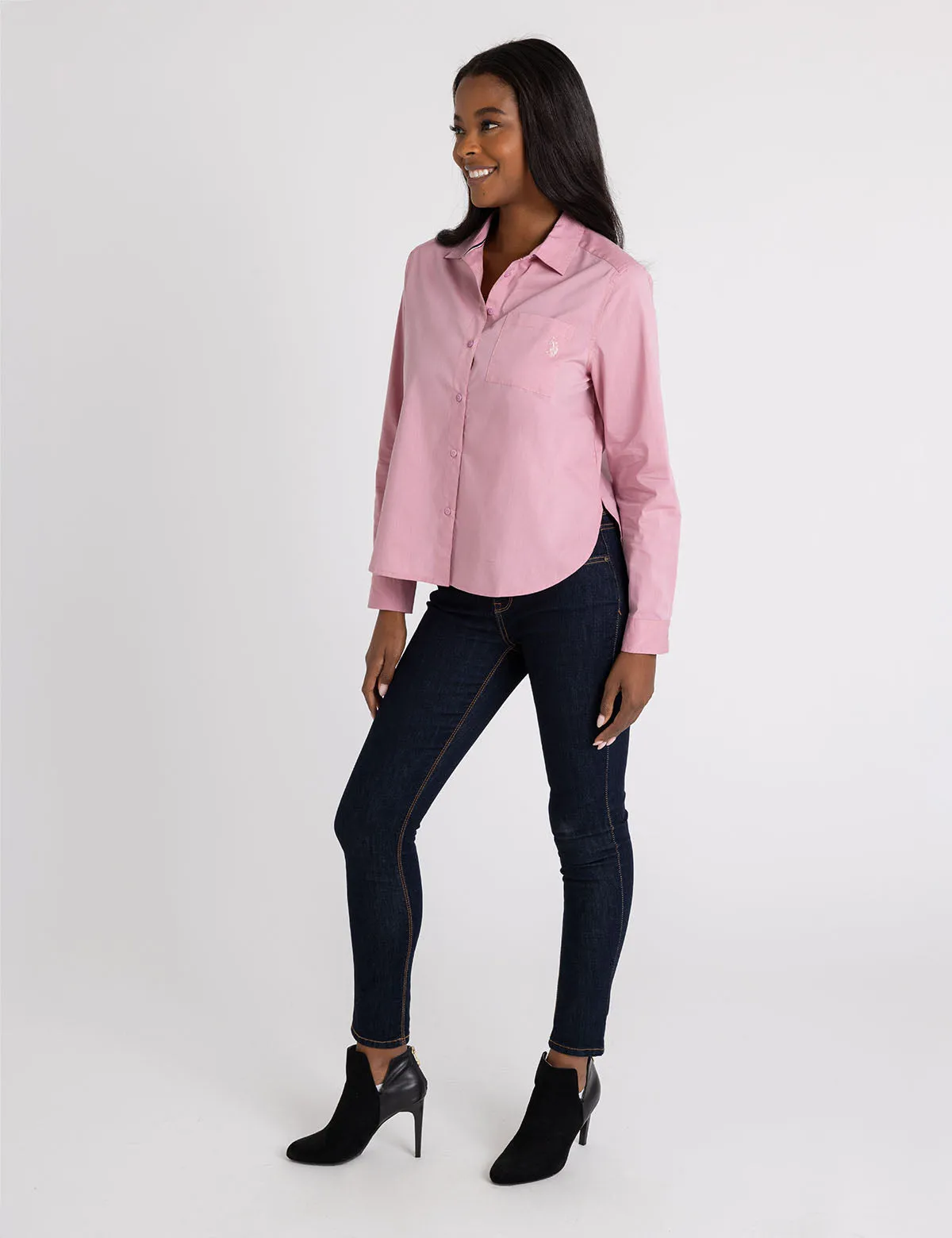 LONG SLEEVE RELAXED POPLIN SHIRT sold by U.S. Polo Assn. product image thumbnail 4