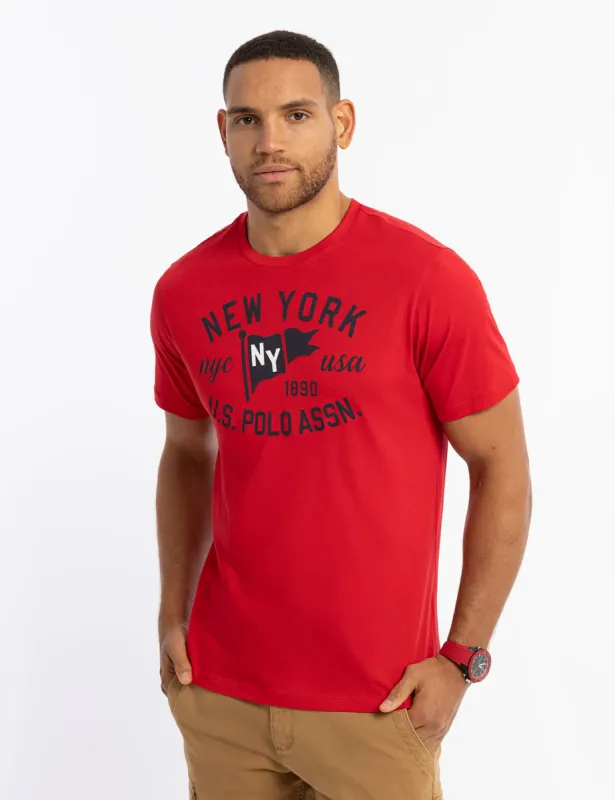 NEW YORK GRAPHIC JERSEY T-SHIRT sold by U.S. Polo Assn.