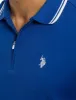 ZIPPER PLACKET TIPPED JERSEY POLO SHIRT sold by U.S. Polo Assn.