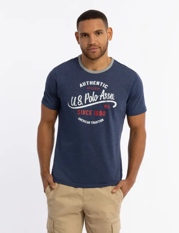 USPA GRAPHIC RINGER JERSEY T-SHIRT sold by U.S. Polo Assn.
