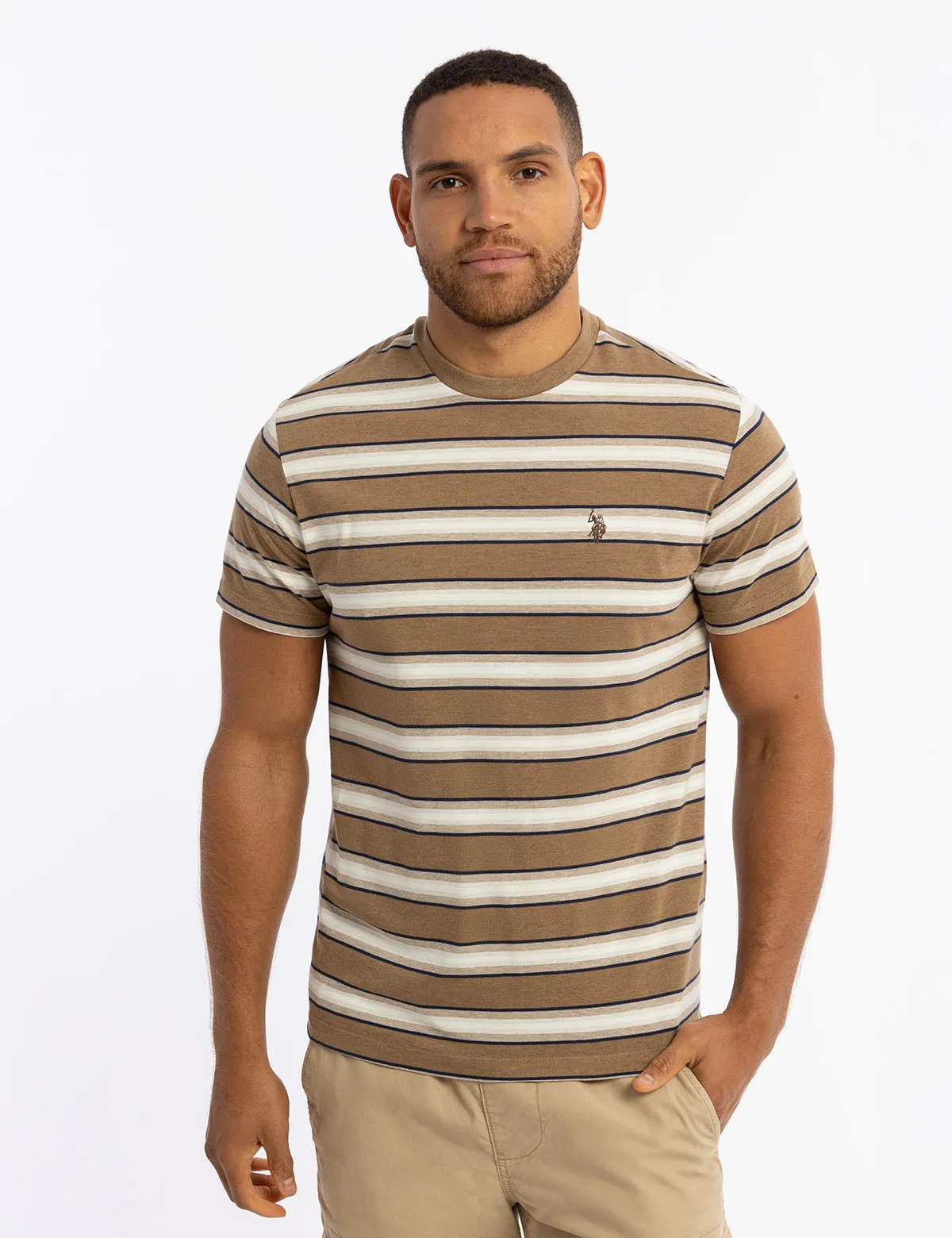 YARN DYE OMBRE STRIPE JERSEY T-SHIRT sold by U.S. Polo Assn.