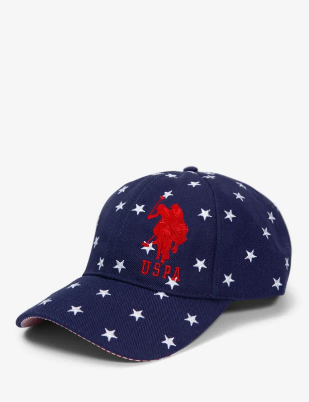 STAR PRINT BASEBALL HAT sold by U.S. Polo Assn.