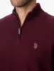 TEXTURED STRIPE 1/4 ZIP SWEATER sold by U.S. Polo Assn.