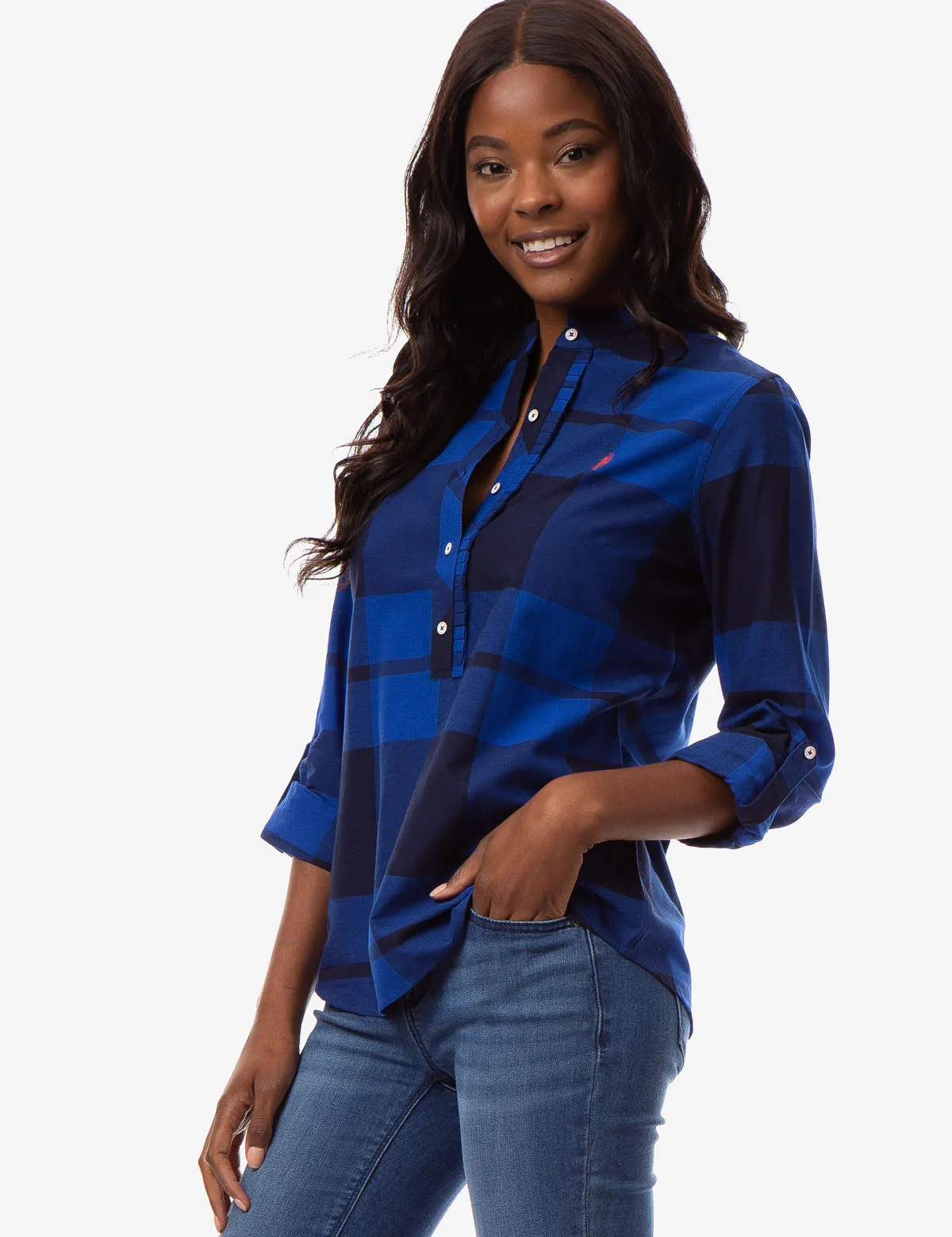 PLAID POPOVER SHIRT sold by U.S. Polo Assn.