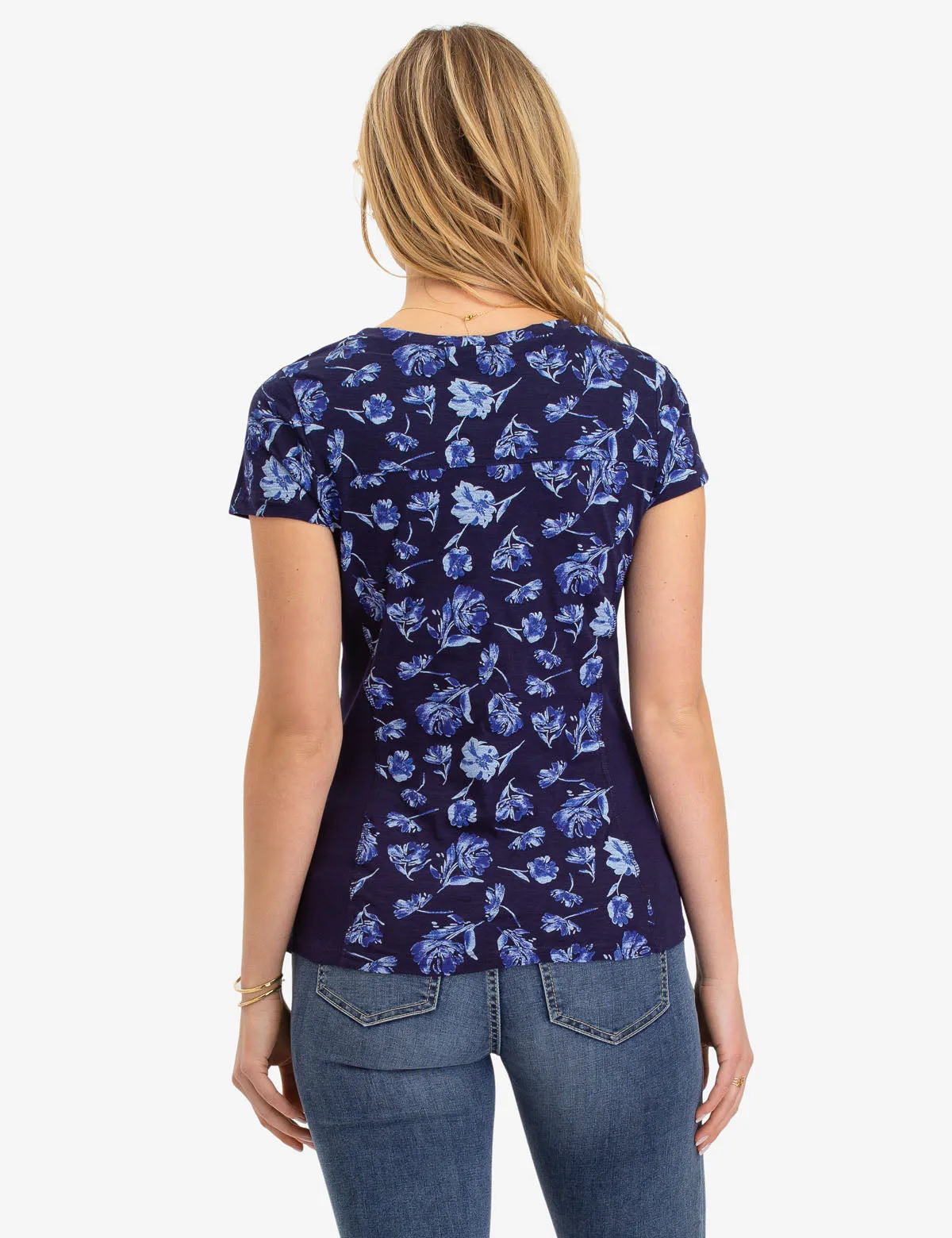 FLORAL PRINT SIDE RIB TOP sold by U.S. Polo Assn. product image thumbnail 4