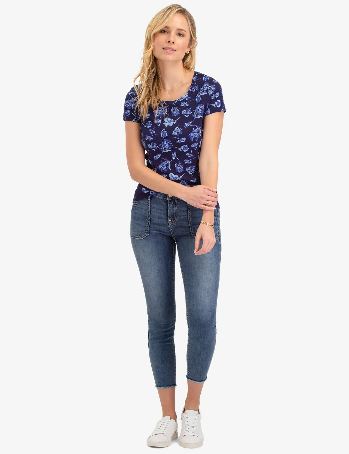 FLORAL PRINT SIDE RIB TOP sold by U.S. Polo Assn. product image thumbnail 2