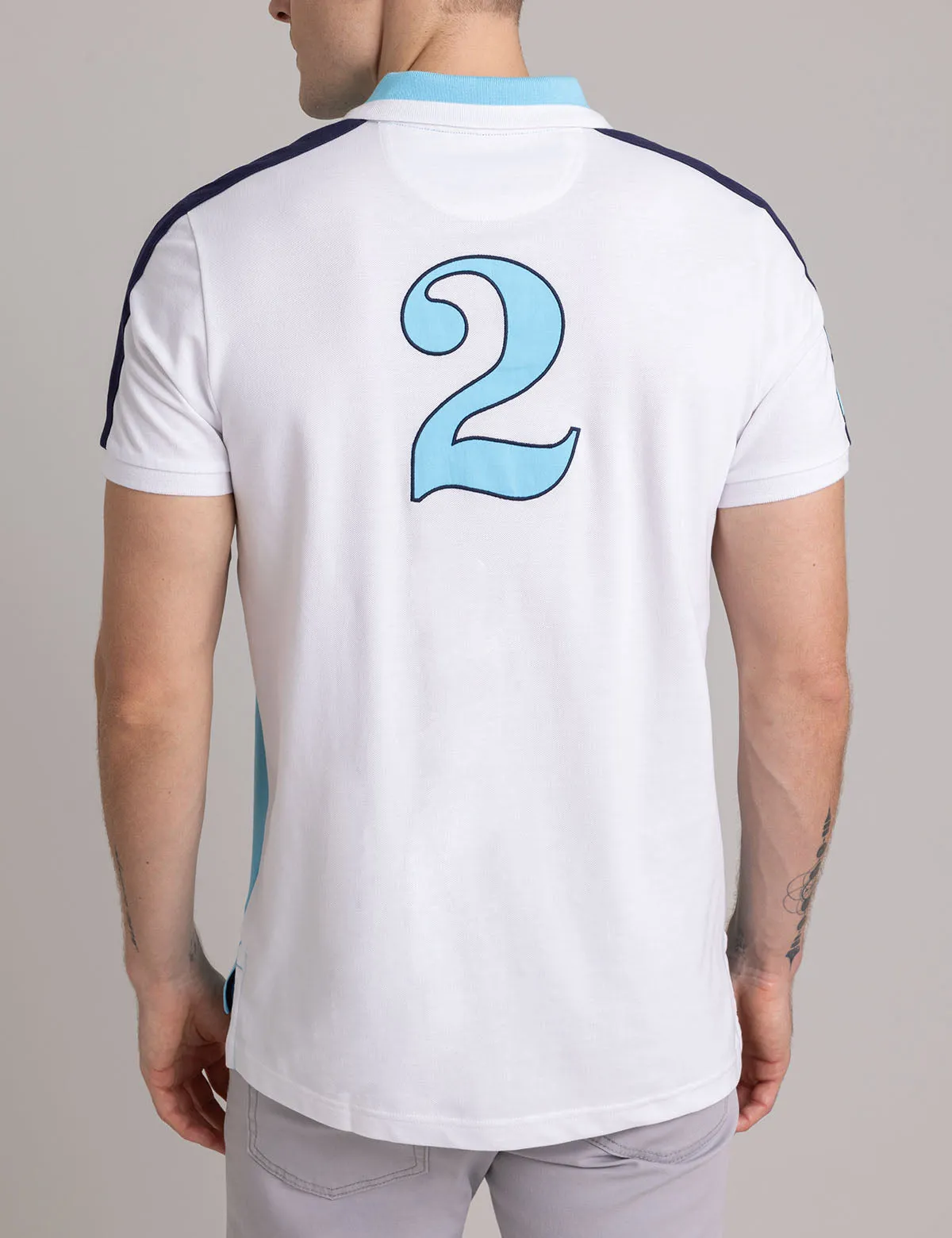 ARGENTINA COLOR BLOCK PIQUE POLO SHIRT sold by U.S. Polo Assn. product image thumbnail 4