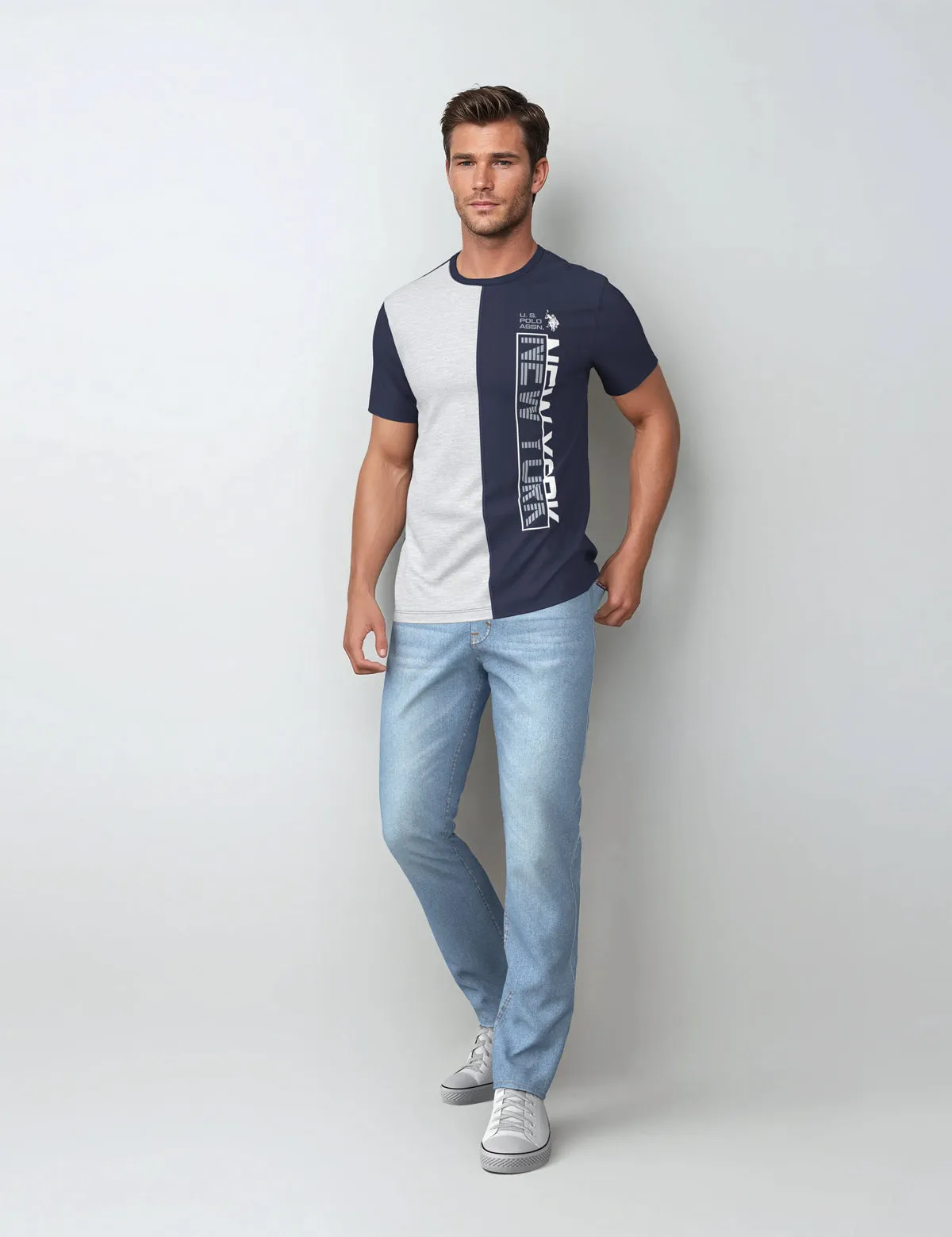 VERTICAL NEW YORK COLOR BLOCK T-SHIRT sold by U.S. Polo Assn. product image thumbnail 4