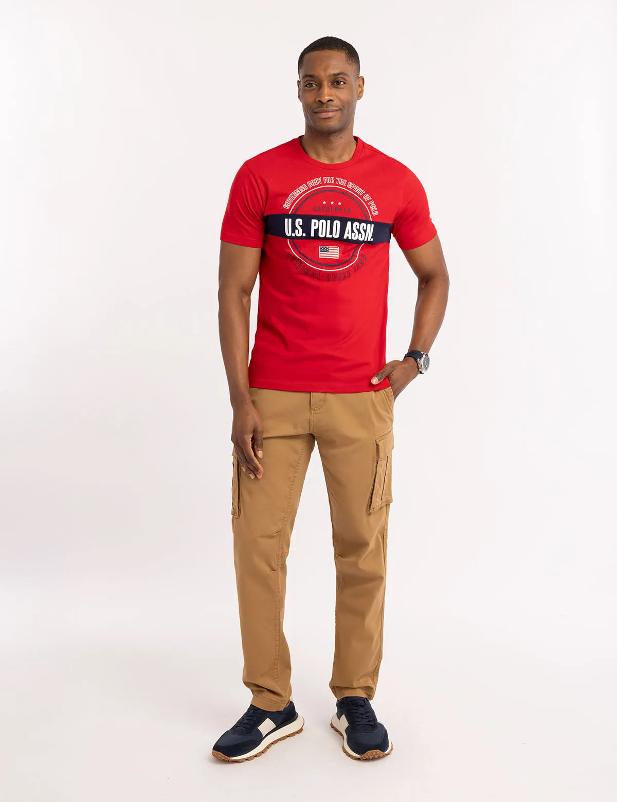USPA PIECED CIRCLE LOGO JERSEY T-SHIRT sold by U.S. Polo Assn. product image thumbnail 3