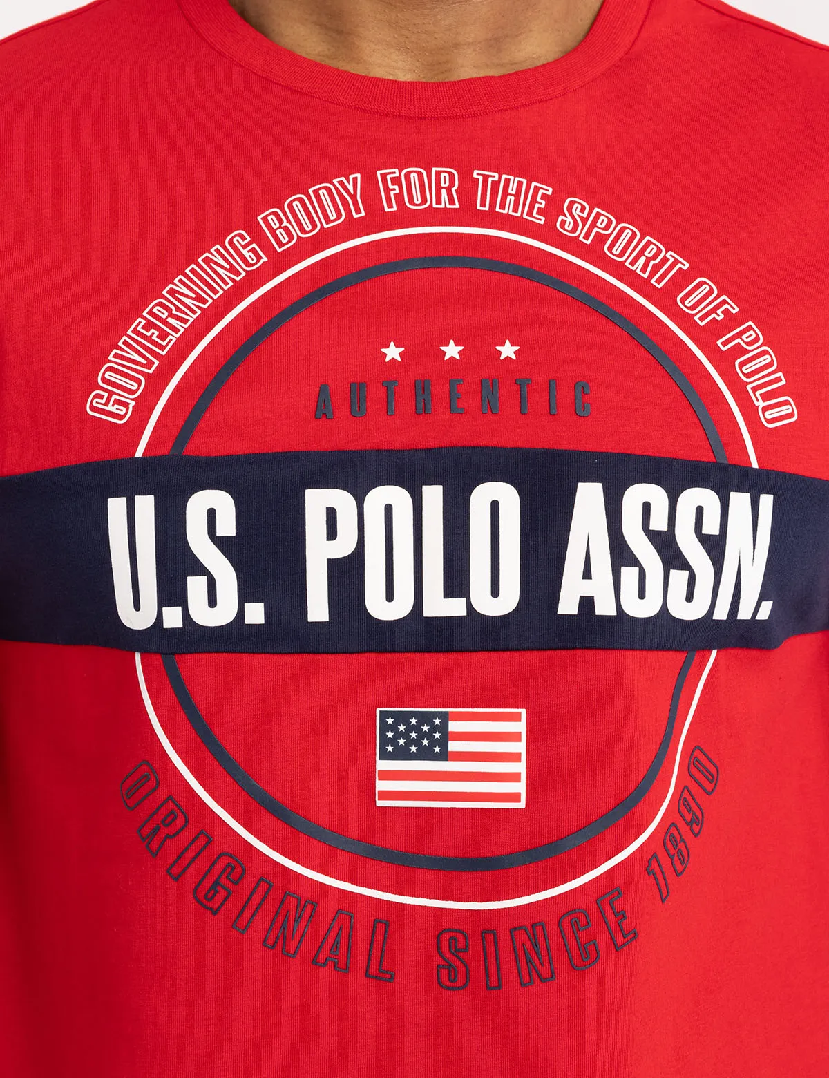 USPA PIECED CIRCLE LOGO JERSEY T-SHIRT sold by U.S. Polo Assn. product image thumbnail 2