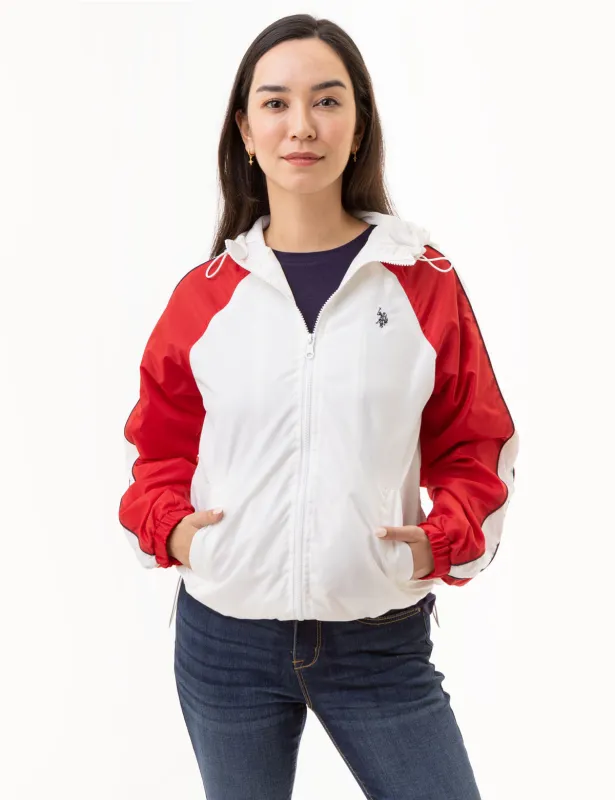 RAGLAN COLOBRLOCK VARSITY WINDBREAKER sold by U.S. Polo Assn.