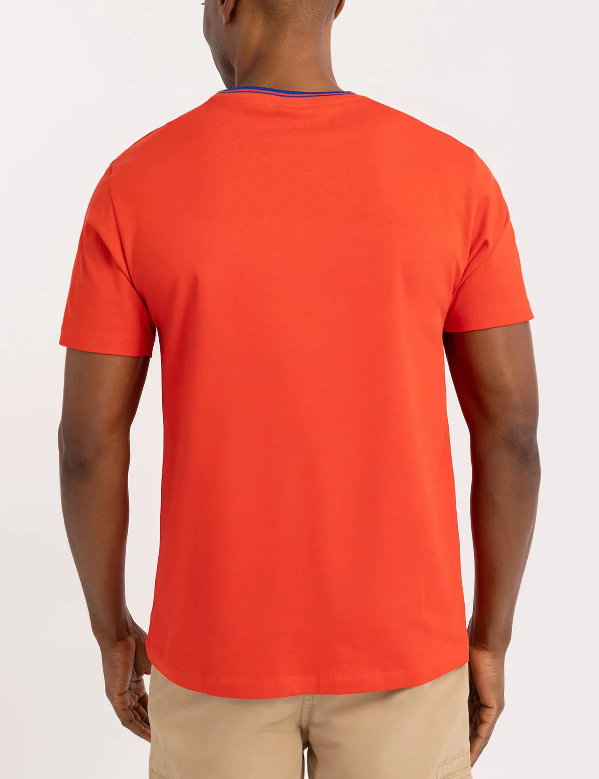 TIPPED CREW NECK COLLAR T-SHIRT sold by U.S. Polo Assn. product image thumbnail 4