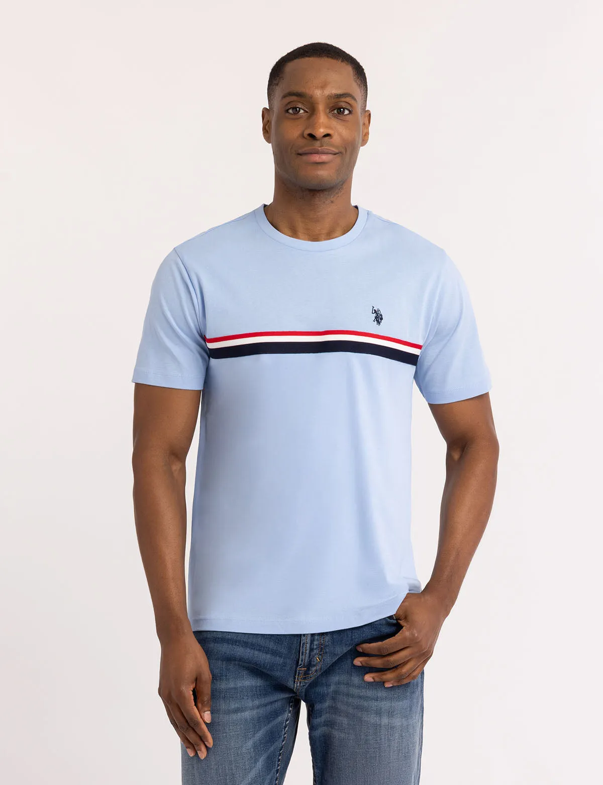 SIGNATURE TRICOT PIECED JERSEY T-SHIRT sold by U.S. Polo Assn.