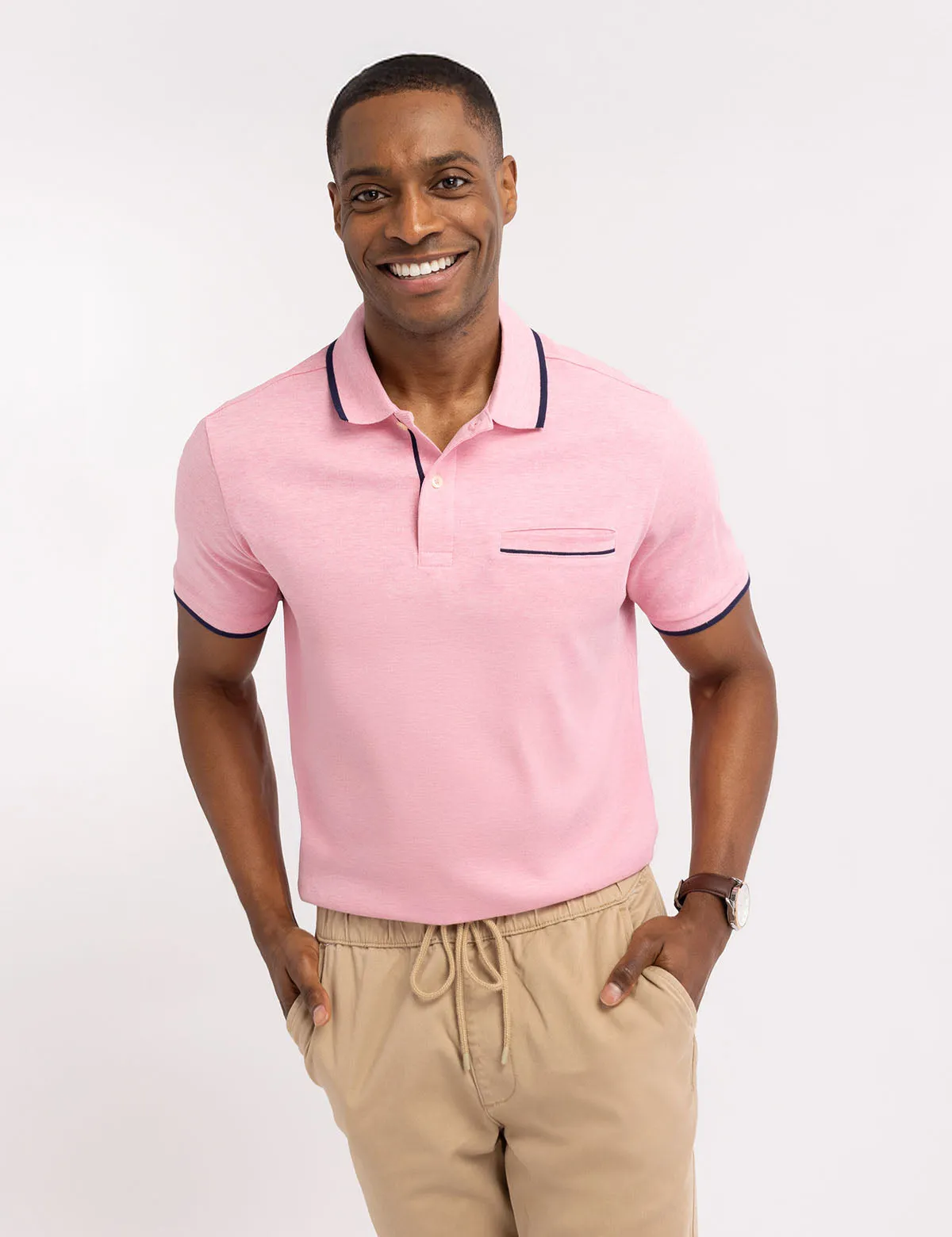 SOLID INTERLOCK POLO SHIRT WITH HIDDEN POCKET sold by U.S. Polo Assn. product image thumbnail 5