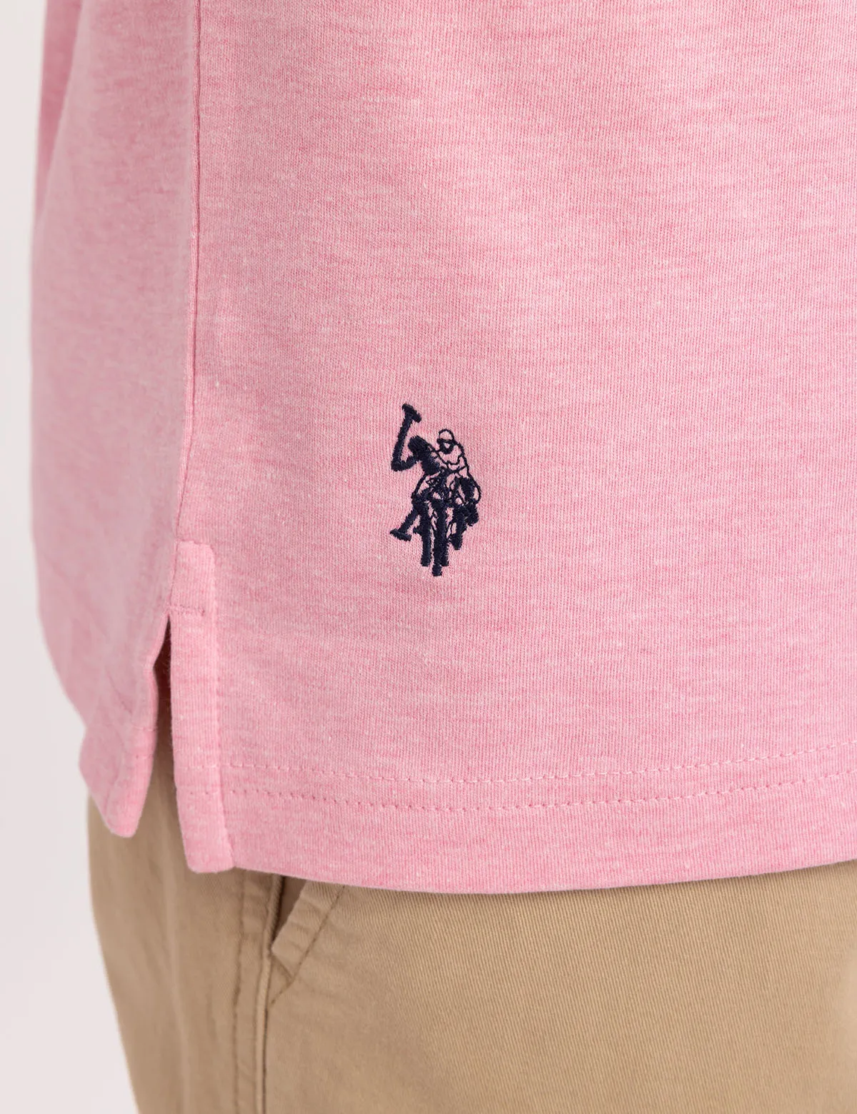 SOLID INTERLOCK POLO SHIRT WITH HIDDEN POCKET sold by U.S. Polo Assn. product image thumbnail 4