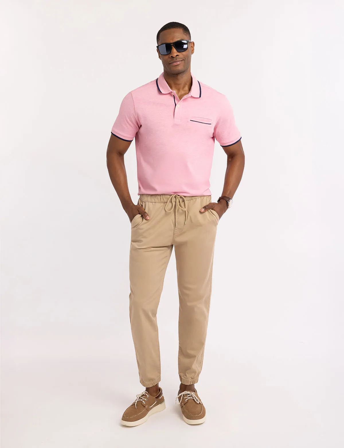SOLID INTERLOCK POLO SHIRT WITH HIDDEN POCKET sold by U.S. Polo Assn. product image thumbnail 3