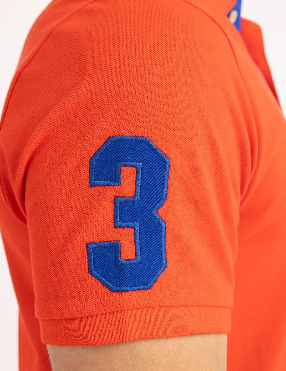 MULTI COLOR BIG LOGO SOLID POLO SHIRT sold by U.S. Polo Assn. product image thumbnail 5