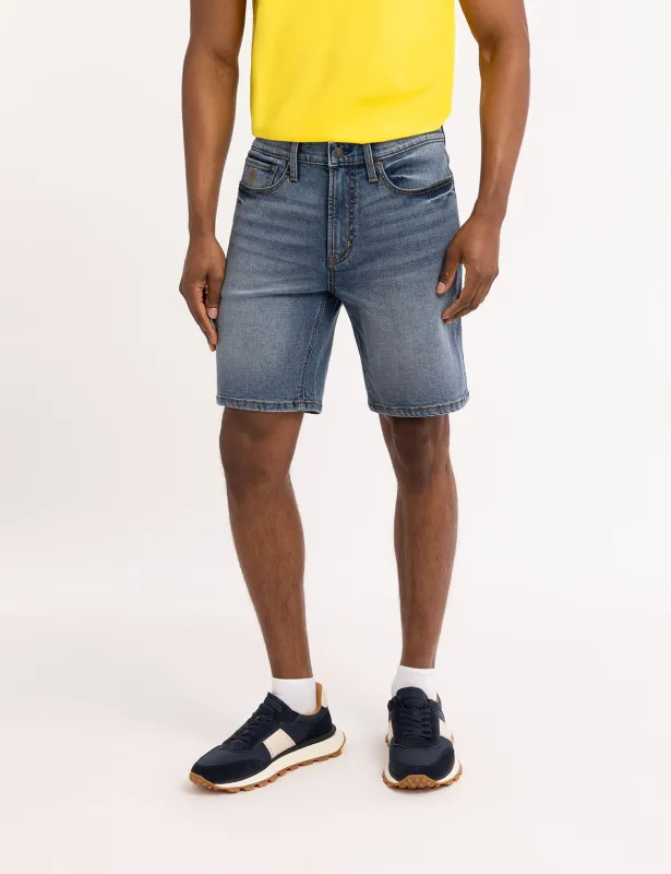 SLIM STRAIGHT 5 POCKET DENIM SHORT sold by U.S. Polo Assn.