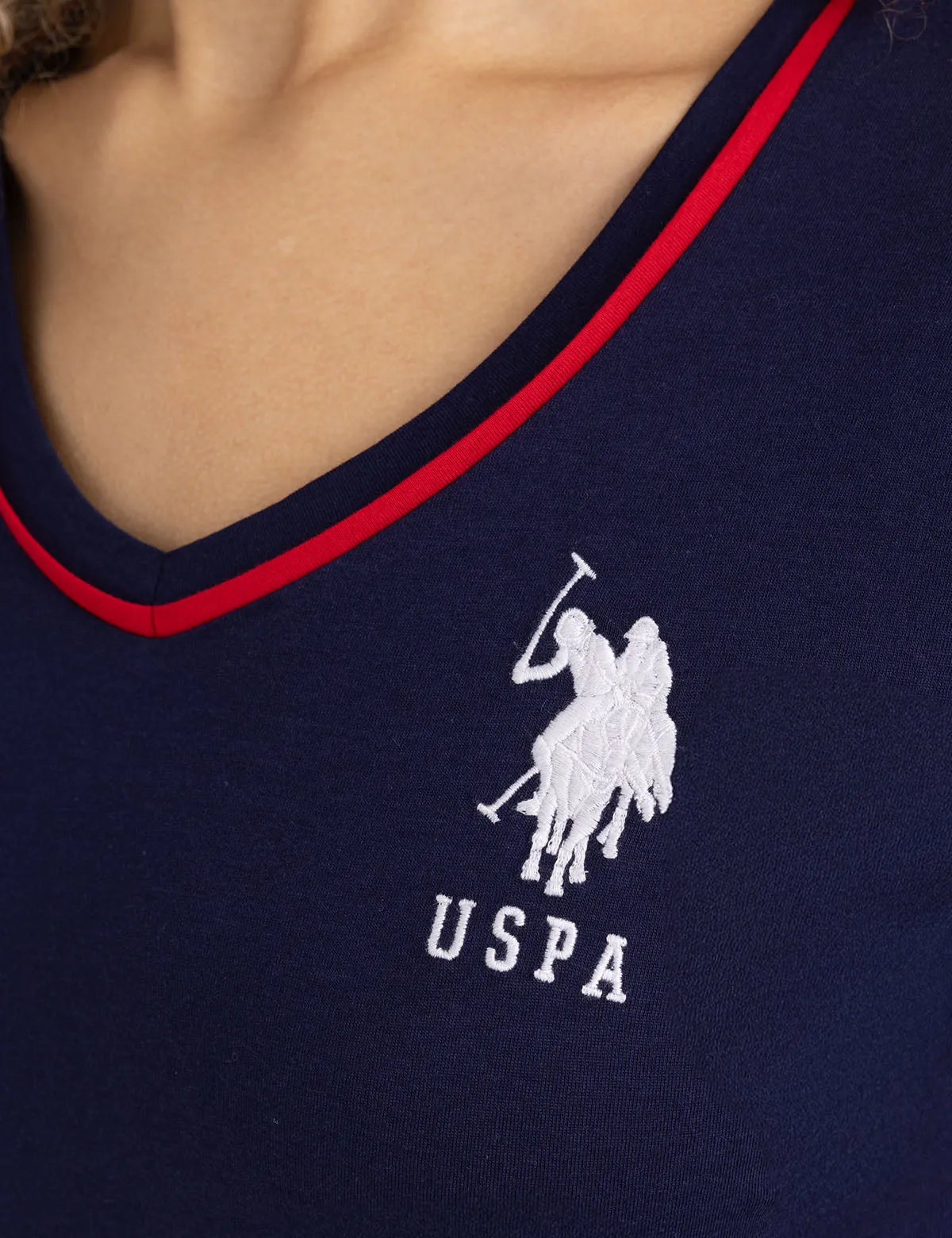 TRIPLE CROWN V-NECK T-SHIRT sold by U.S. Polo Assn. product image thumbnail 3