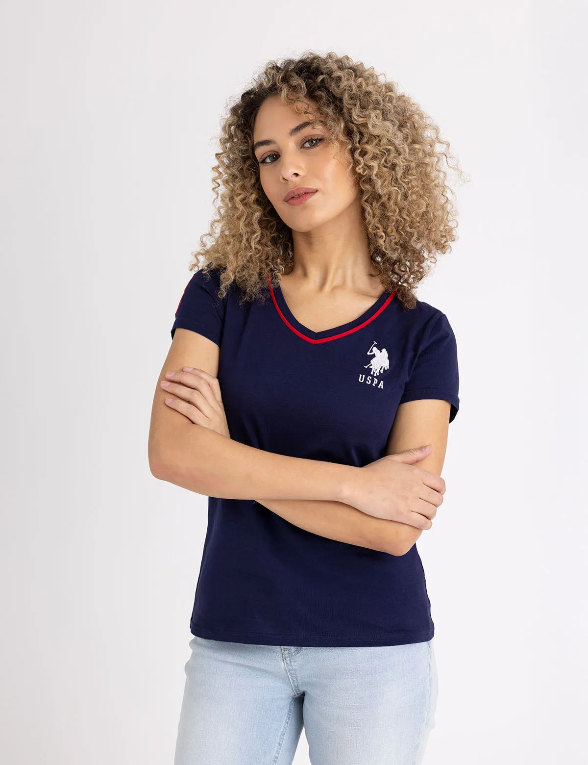 TRIPLE CROWN V-NECK T-SHIRT sold by U.S. Polo Assn. product image thumbnail 2