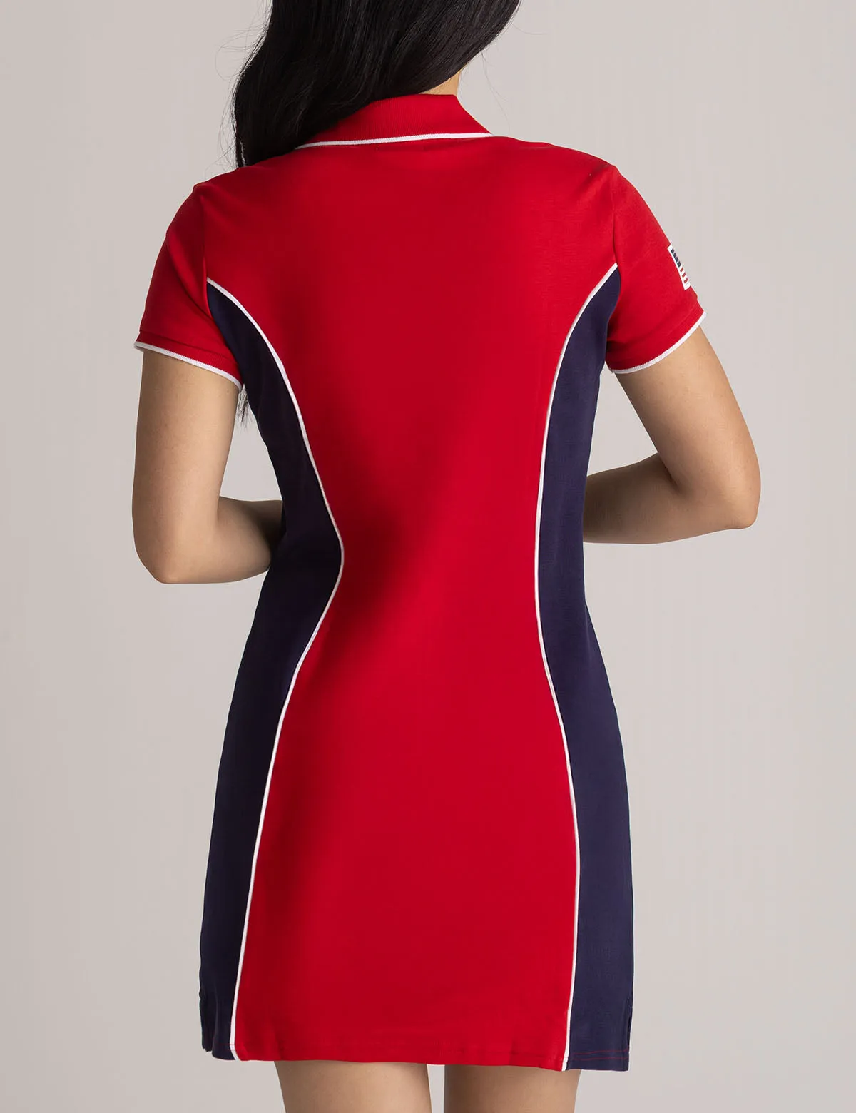 SIDE PANEL FLAG POLO DRESS sold by U.S. Polo Assn. product image thumbnail 5