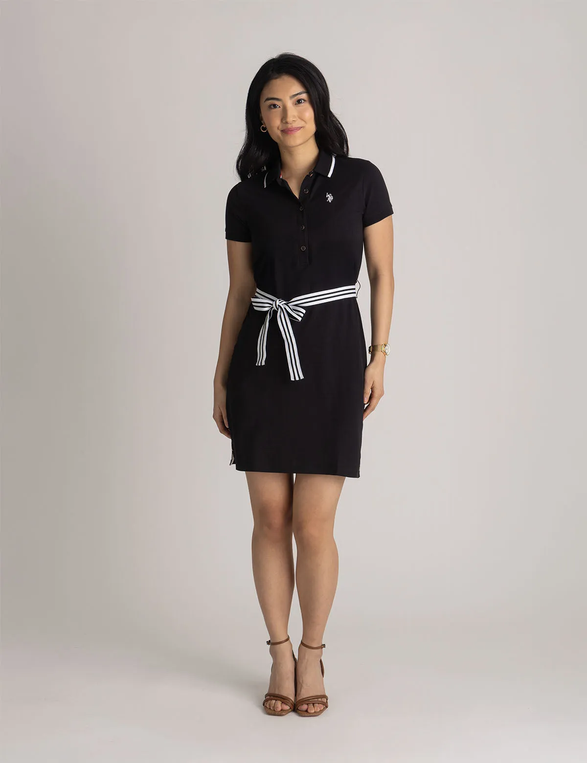 STRIPED BELT POLO DRESS sold by U.S. Polo Assn. product image thumbnail 2