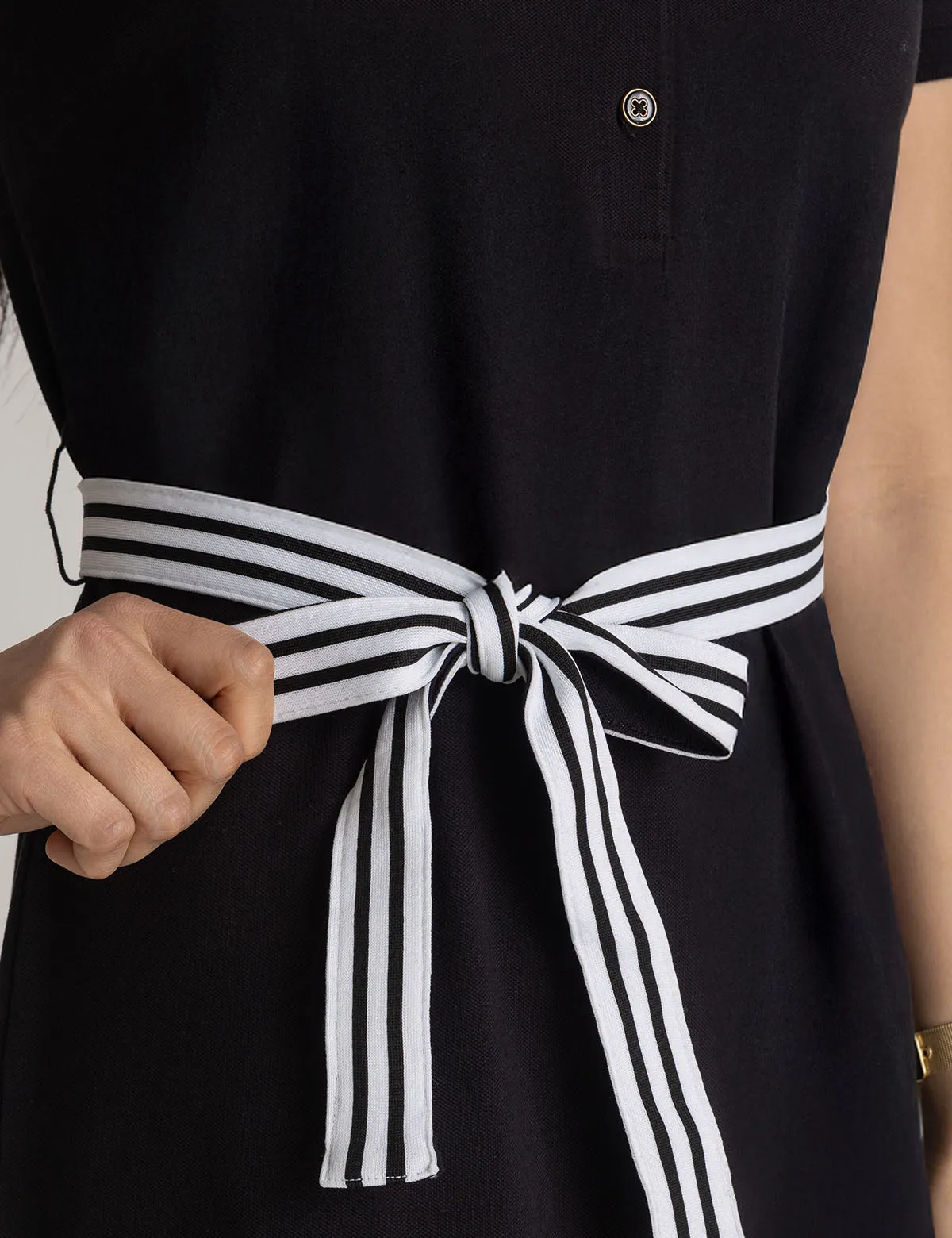 STRIPED BELT POLO DRESS sold by U.S. Polo Assn. product image thumbnail 3