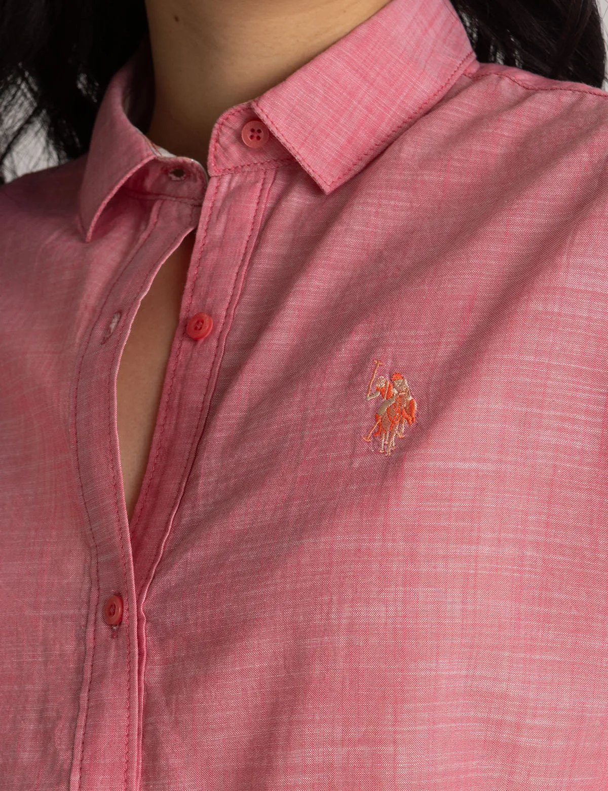 SHIRRED DOLMAN SLEEVE TOP sold by U.S. Polo Assn. product image thumbnail 3