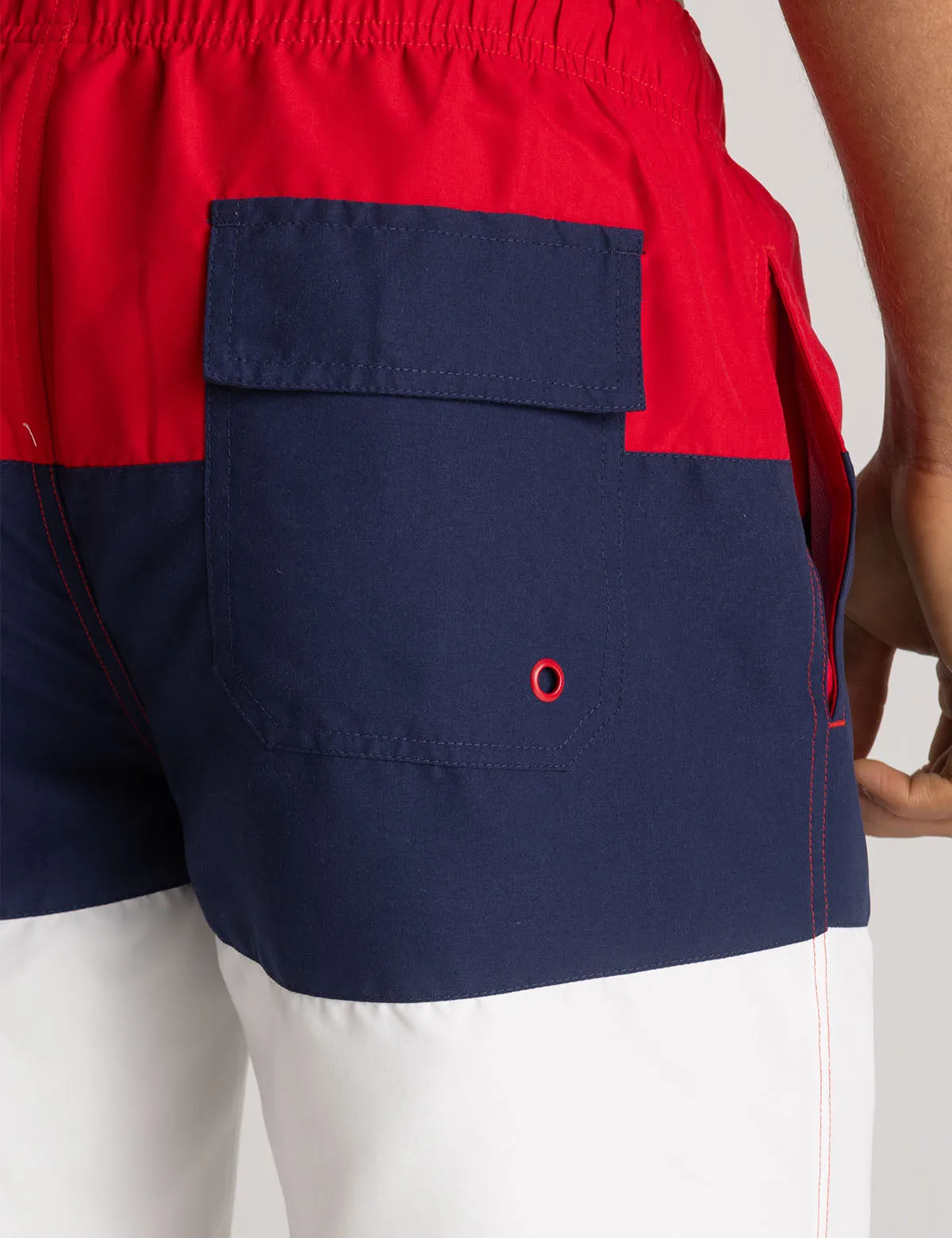 7" TRI COLOR BLOCK SWIM SHORTS sold by U.S. Polo Assn. product image thumbnail 5