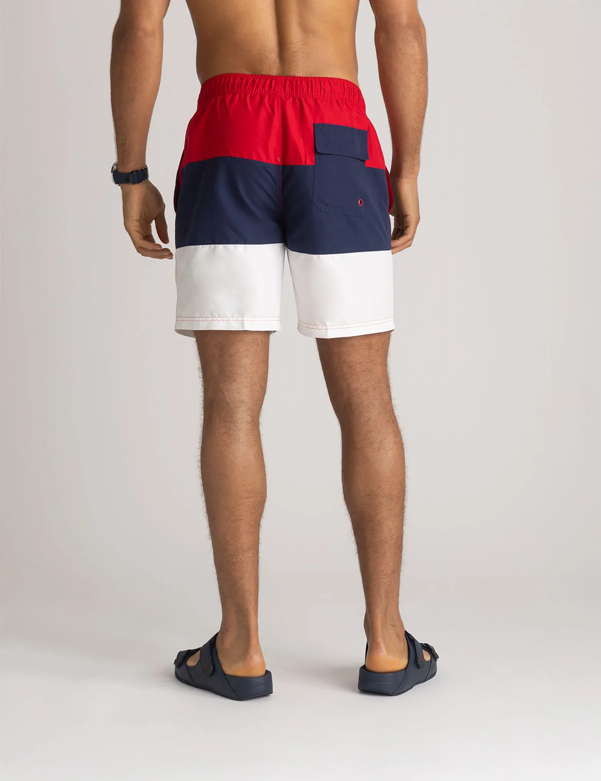 7" TRI COLOR BLOCK SWIM SHORTS sold by U.S. Polo Assn. product image thumbnail 4