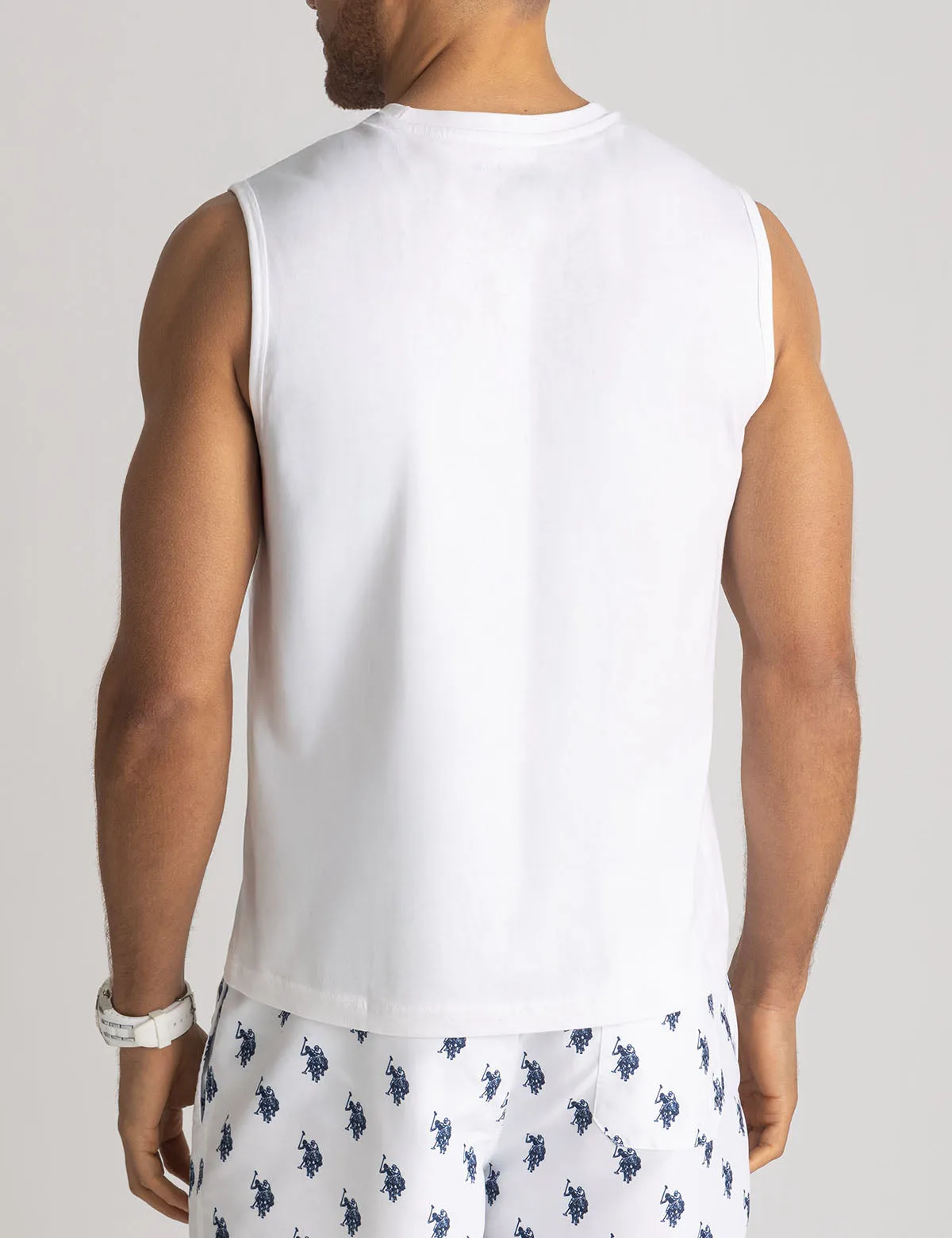 SOLID LOGO MUSCLE TANK sold by U.S. Polo Assn. product image thumbnail 4