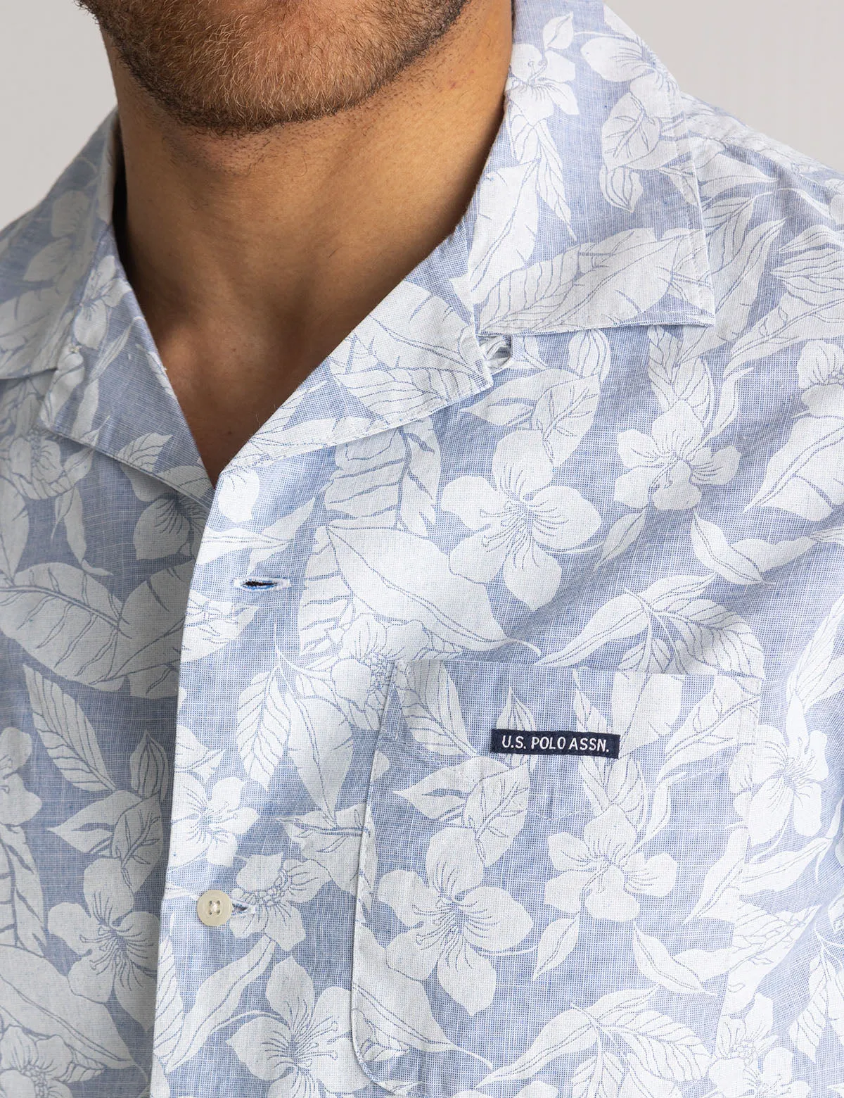 SHORT SLEEVE TROPICAL PRINT CAMP SHIRT sold by U.S. Polo Assn. product image thumbnail 3