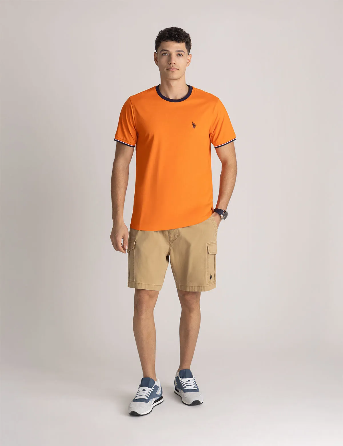 SIGNATURE STRIPE TRIM RINGER T-SHIRT sold by U.S. Polo Assn. product image thumbnail 2