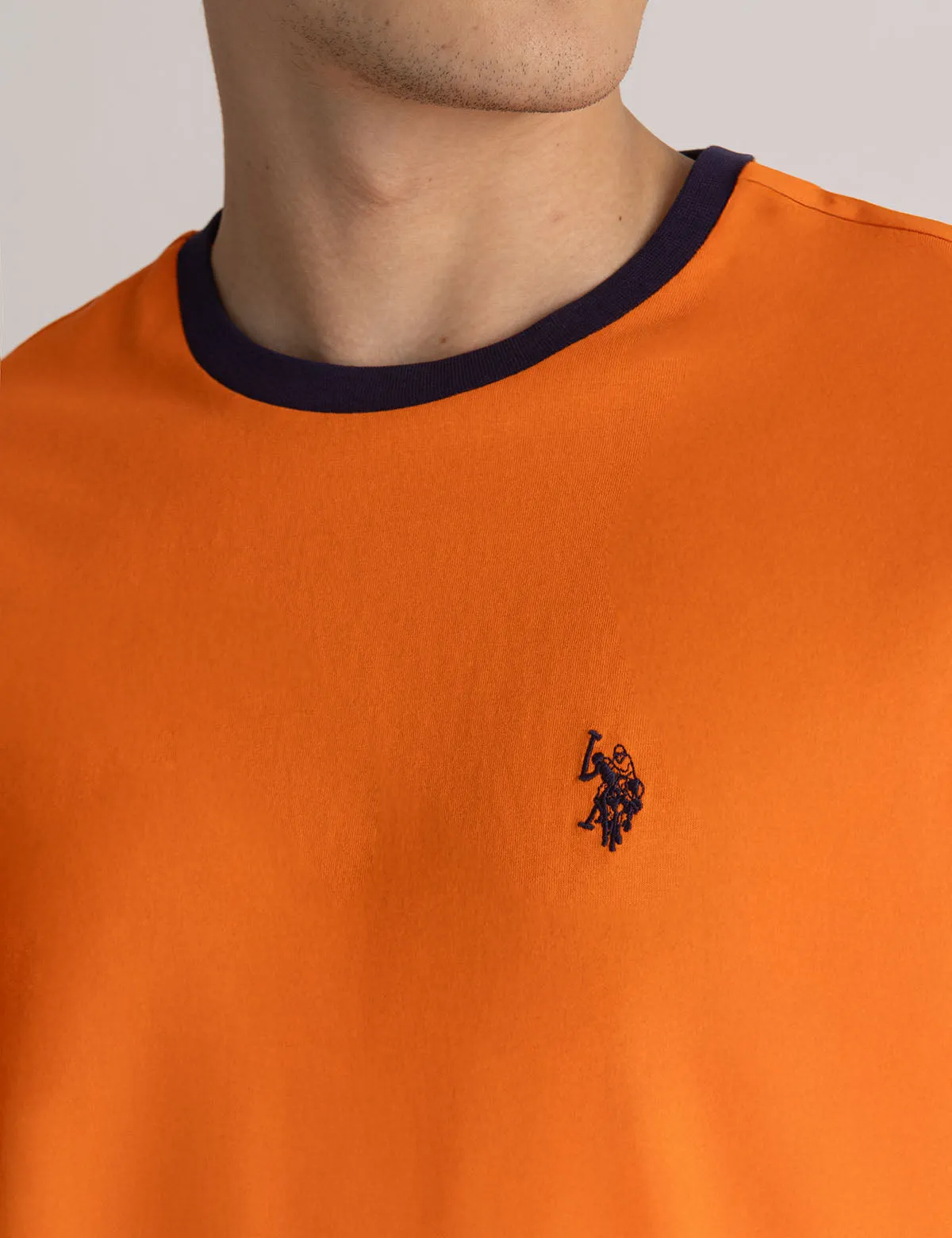 SIGNATURE STRIPE TRIM RINGER T-SHIRT sold by U.S. Polo Assn. product image thumbnail 3