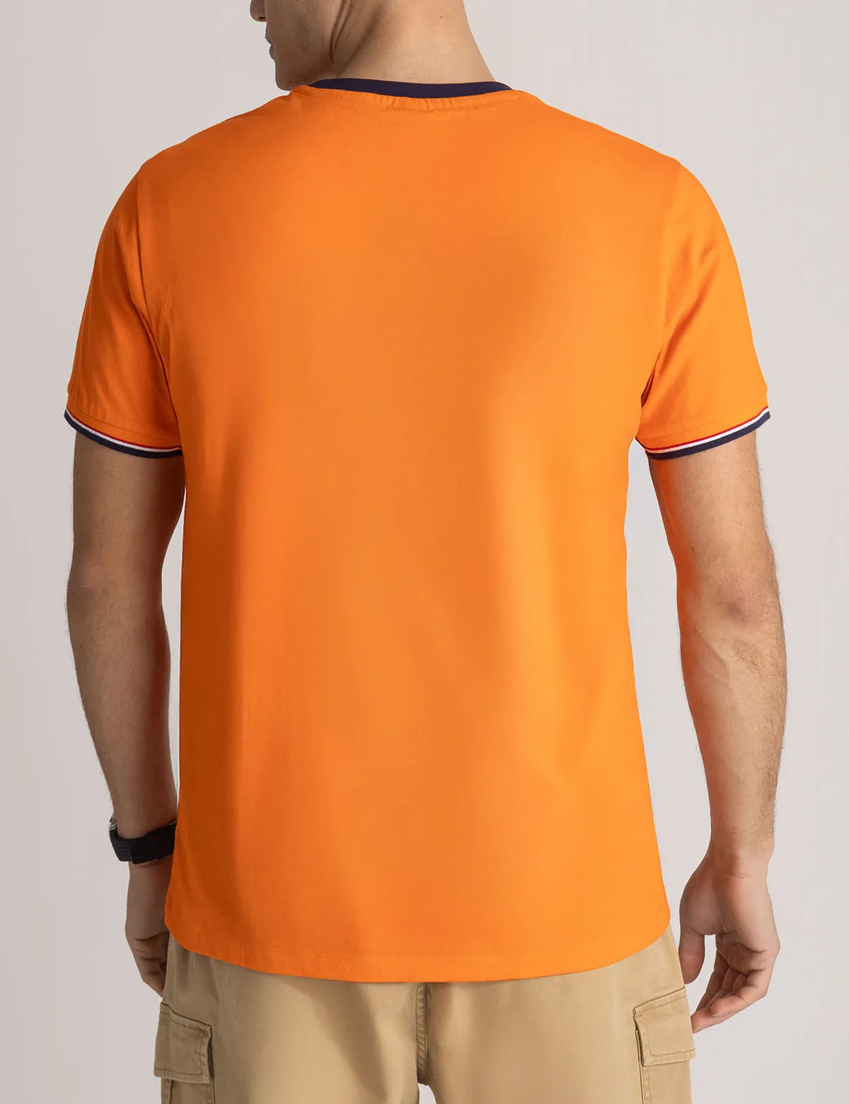SIGNATURE STRIPE TRIM RINGER T-SHIRT sold by U.S. Polo Assn. product image thumbnail 4