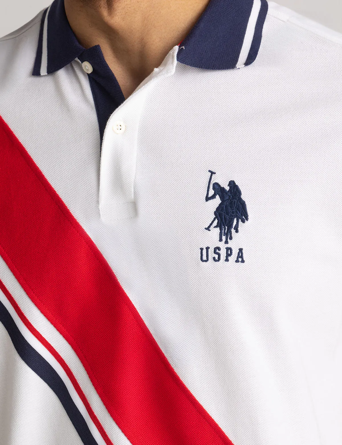 SASH POLO SHIRT WITH SIGNATURE STRIPE TRICOT TAPE sold by U.S. Polo Assn. product image thumbnail 2