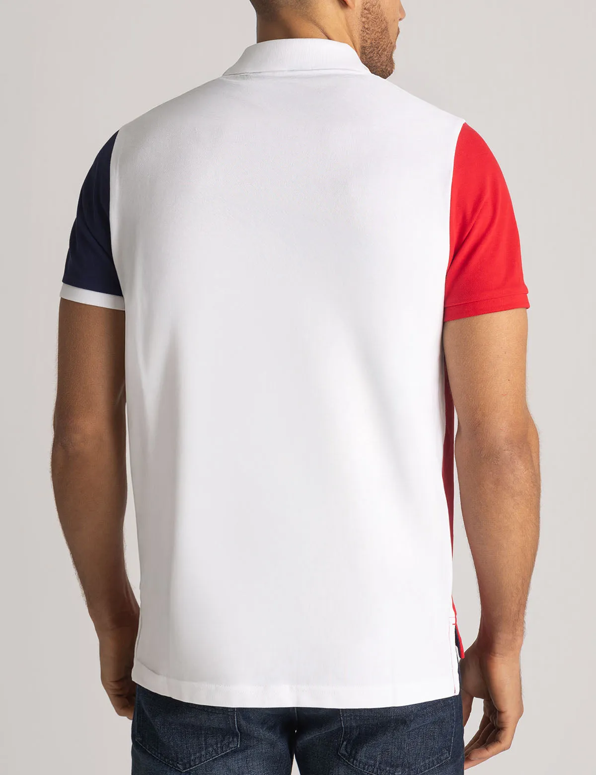 COLOR BLOCK DOUBLE DIAGONAL SASH POLO SHIRT sold by U.S. Polo Assn. product image thumbnail 4