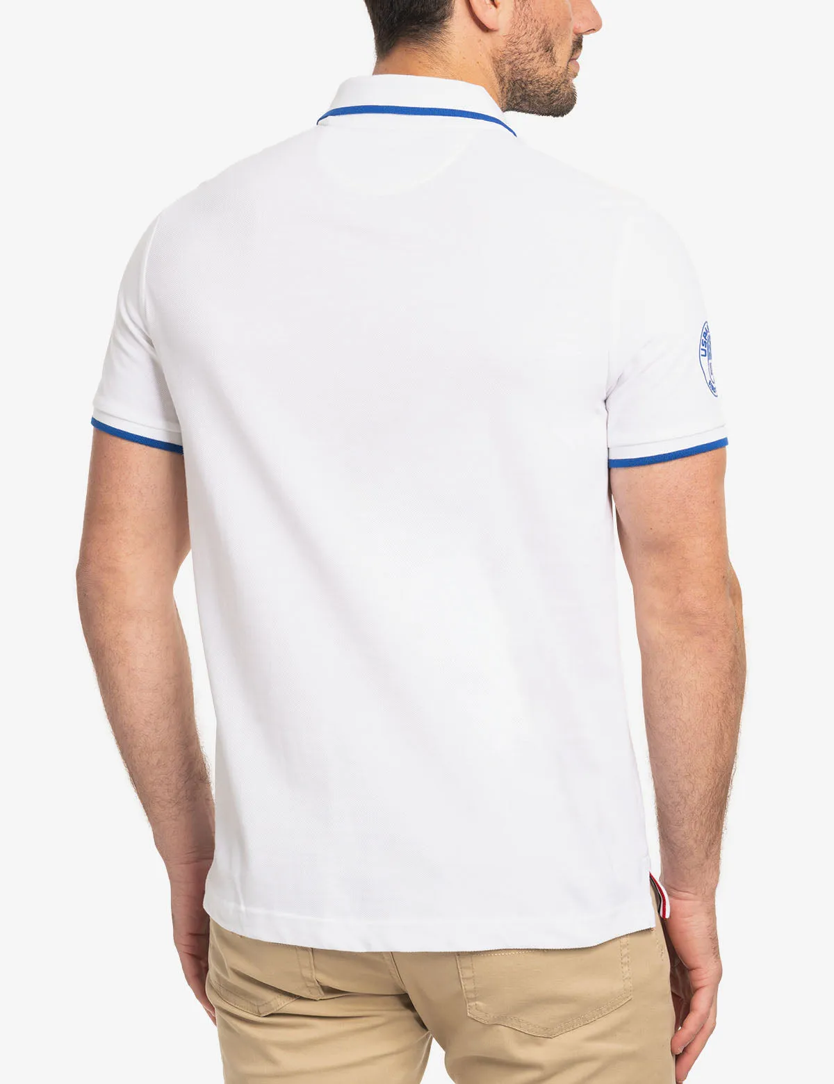 VERTICAL COLOR BLOCK PIQUE POLO SHIRT sold by U.S. Polo Assn. product image thumbnail 5