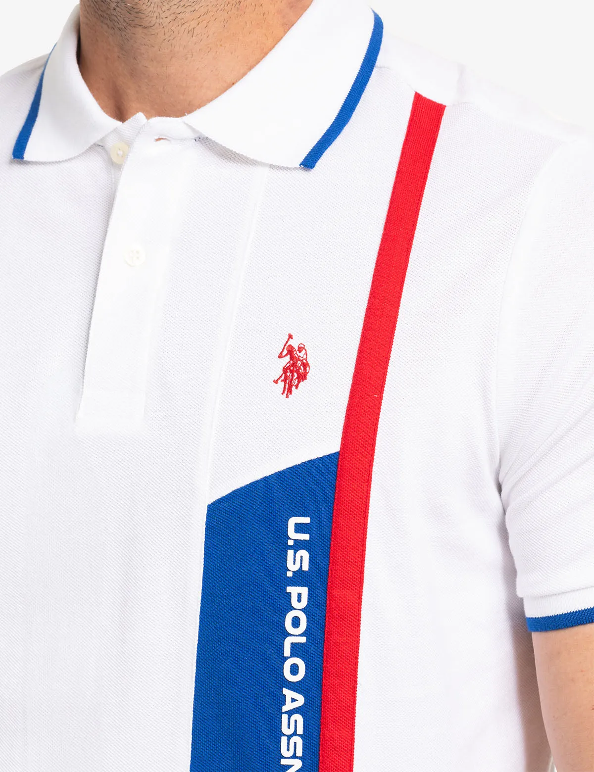 VERTICAL COLOR BLOCK PIQUE POLO SHIRT sold by U.S. Polo Assn. product image thumbnail 2