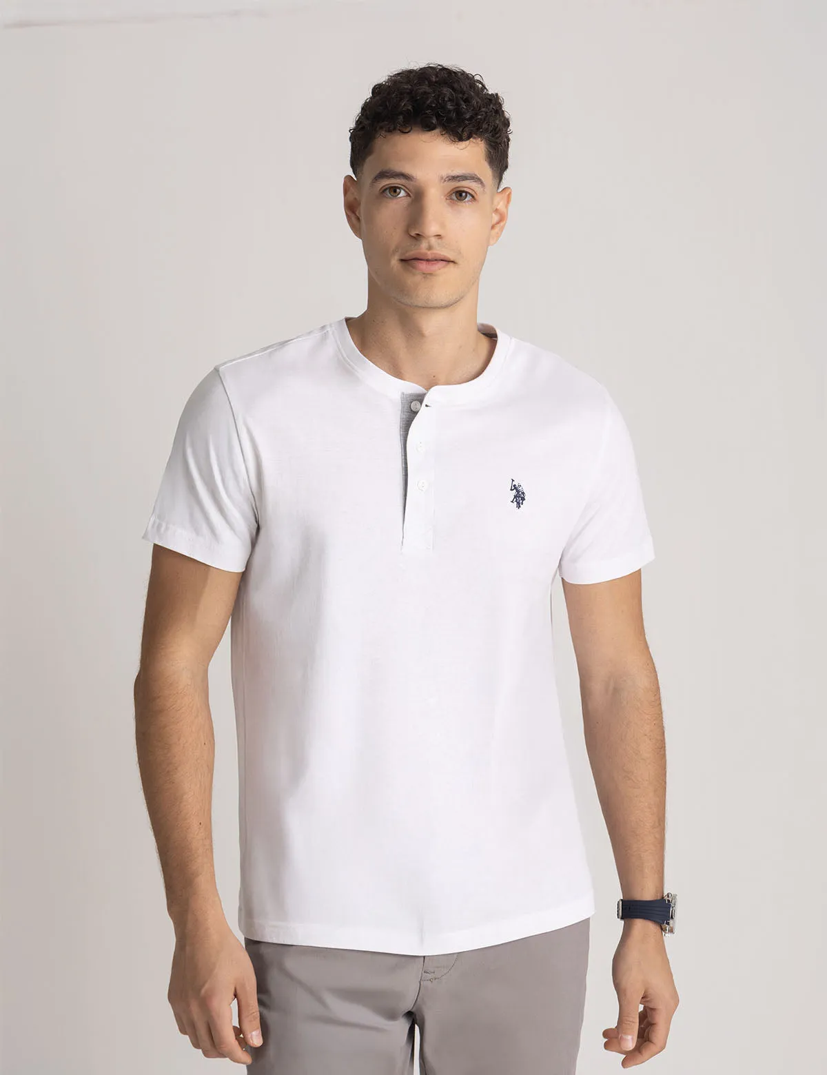 SOLID JERSEY HENLEY SHIRT sold by U.S. Polo Assn.