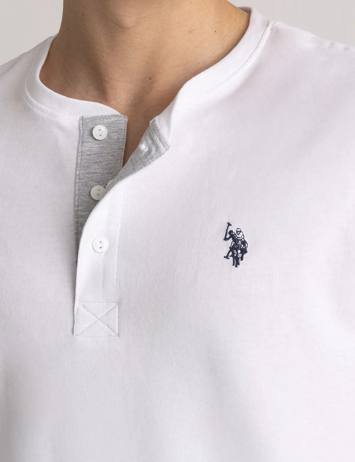 SOLID JERSEY HENLEY SHIRT sold by U.S. Polo Assn. product image thumbnail 3